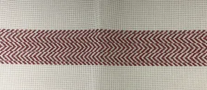 * Anne Fisher Needlepoint AF79 Red Chevron Guitar Strap