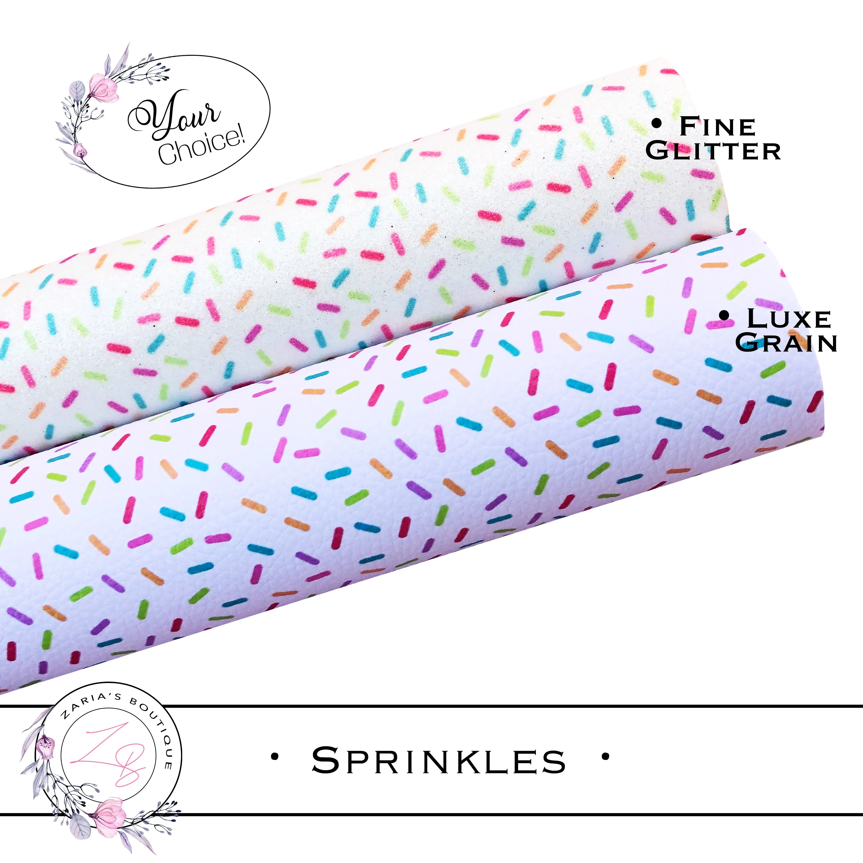 ⋅ Sprinkles ⋅ Hundreds & Thousands ⋅ Luxe Grain or Fine Glitter ⋅