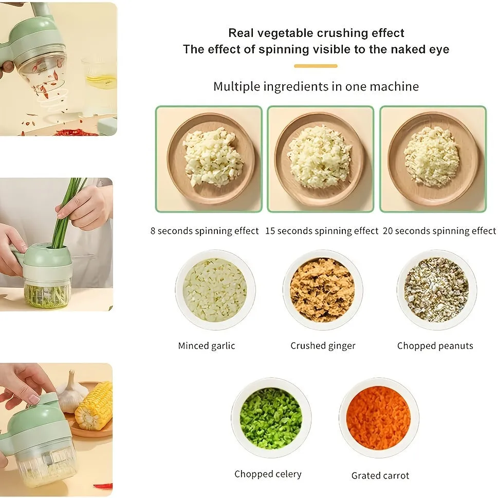1-Piece 4-in-1 Vegetable Chopper