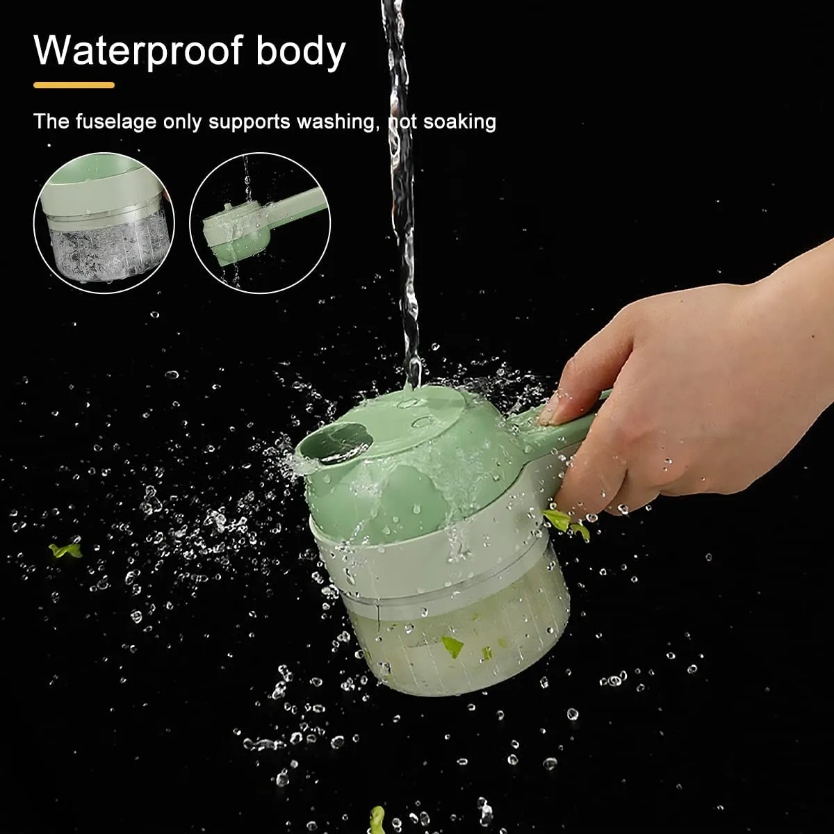 1-Piece 4-in-1 Vegetable Chopper
