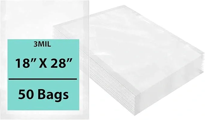 18X28 inches Vacuum Seal Bags for Food Packaging 3 Mil Co-Extruded