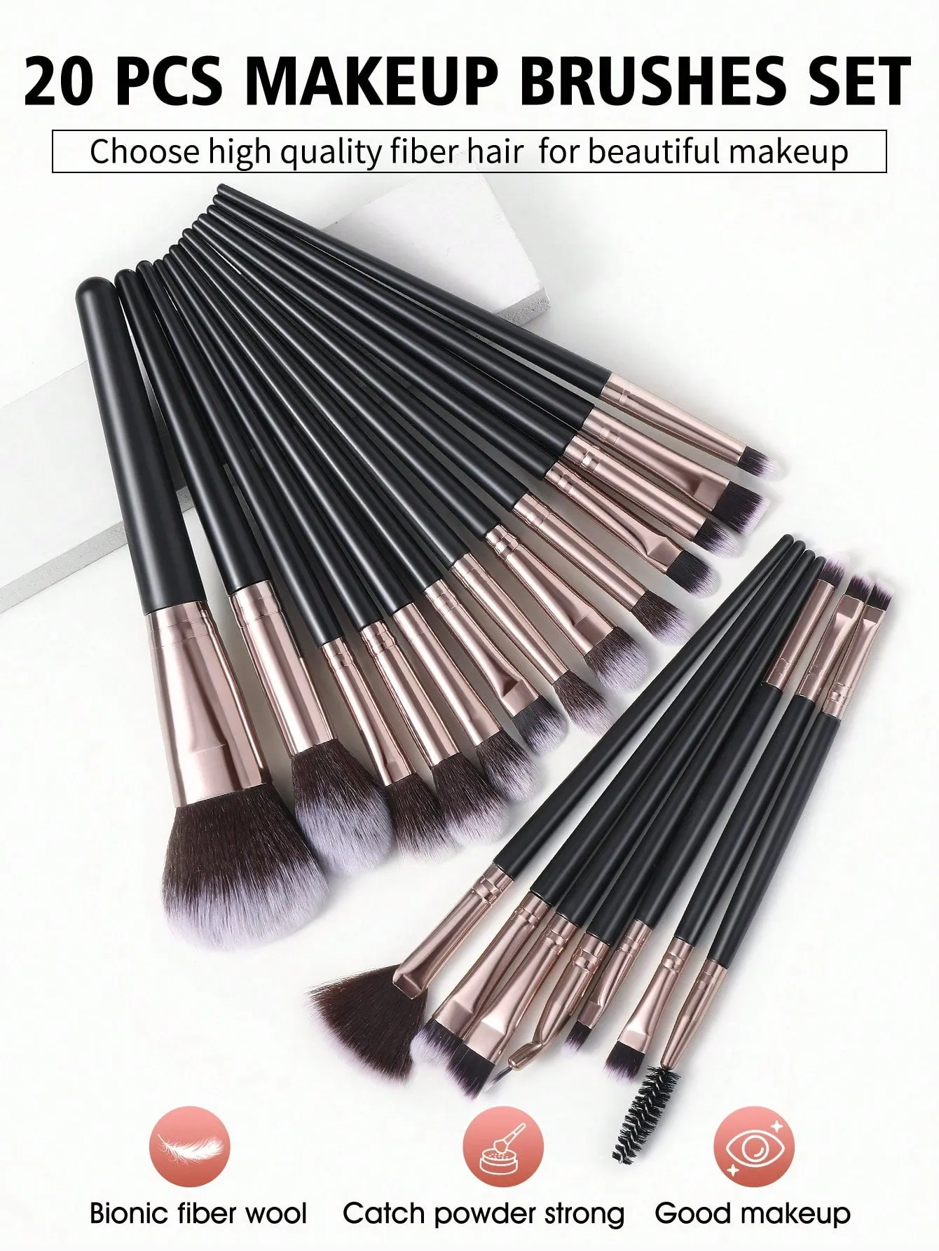 1pc Multifunctional Zipper Waterproof  Bag & 29pcs Makeup Tool Set
