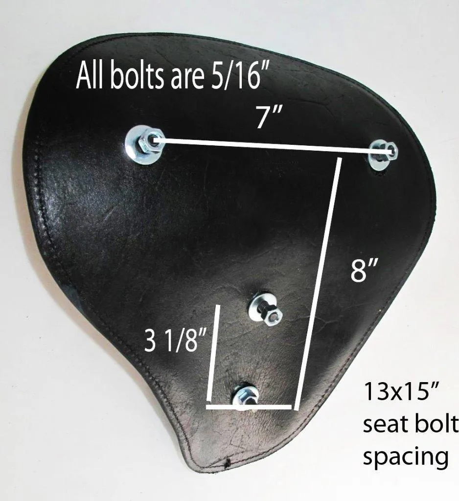 2022-2025 Indian Dark Horse 13x15" Tuck Roll Spring Seat Passenger Mounting Kit