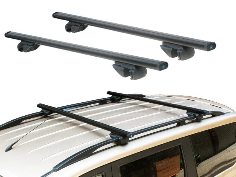 2pk Universal Aluminum Roof Rack Cross Bar (120 or 130cm) (Silver) (BLACK)