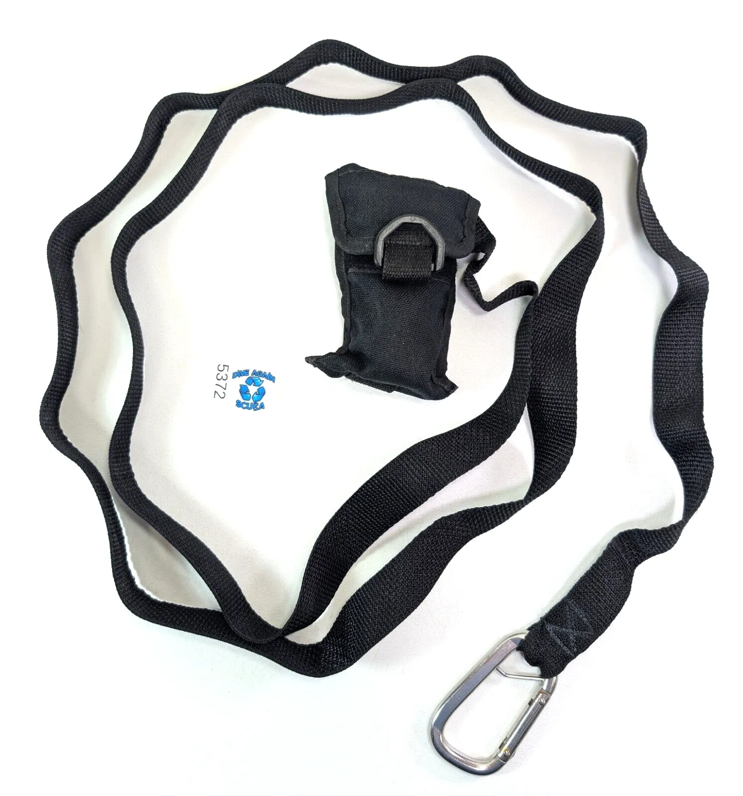8' Dive Rite Scuba Jon Line, Tag Line with Pouch and Stainless Steel Clip (John)