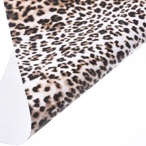 8*12" Leopard print PU Leather Sheet Faux leather sheets Synthetic Leather for purse wallet earrings 1pcs 102652