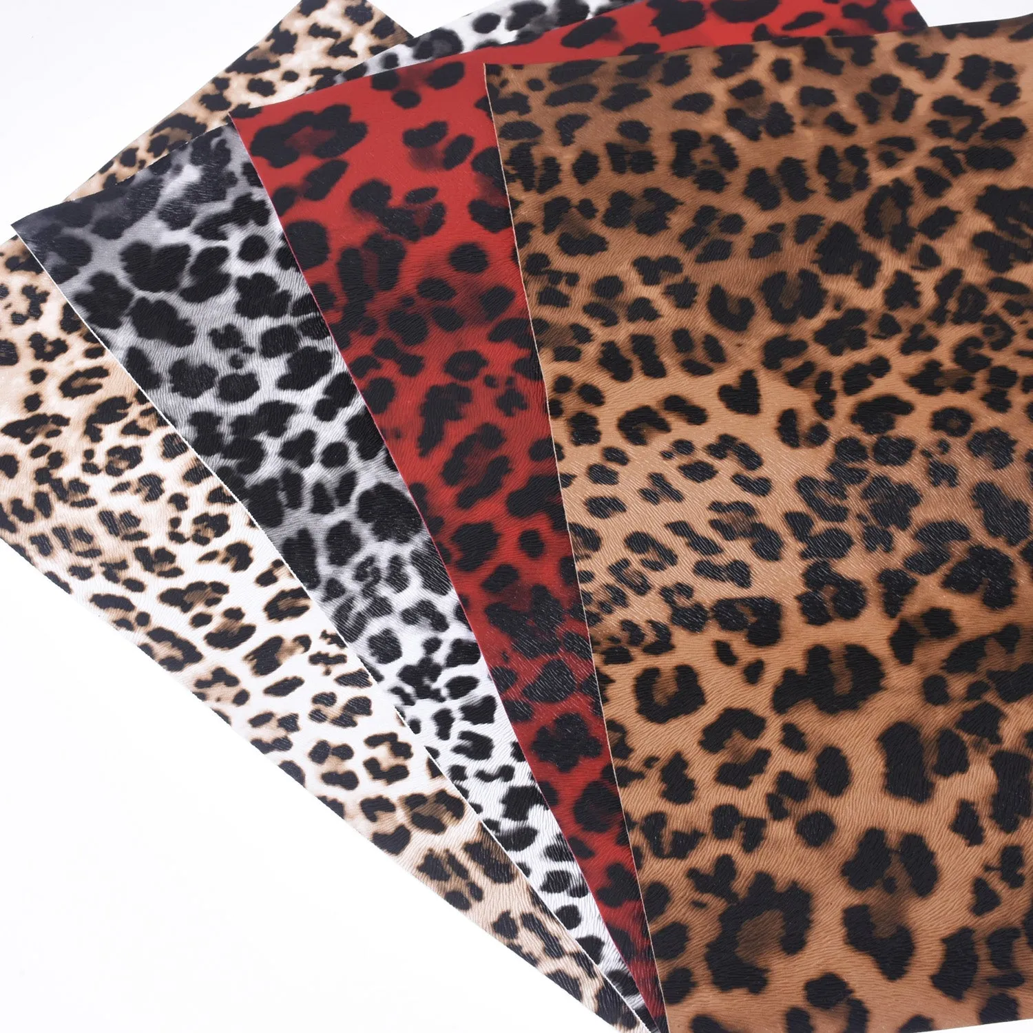 8*12" Leopard print PU Leather Sheet Faux leather sheets Synthetic Leather for purse wallet earrings 1pcs 102652