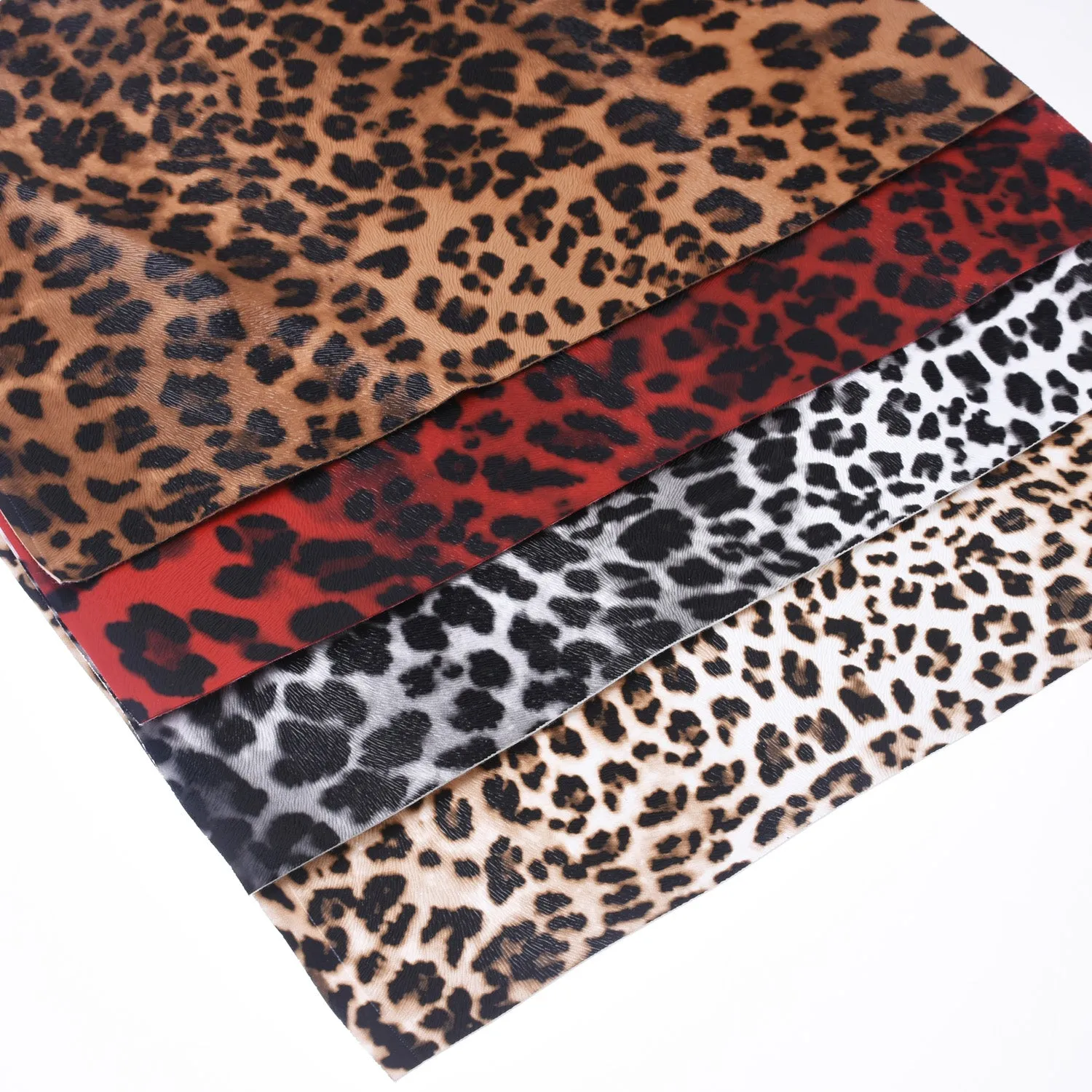 8*12" Leopard print PU Leather Sheet Faux leather sheets Synthetic Leather for purse wallet earrings 1pcs 102652