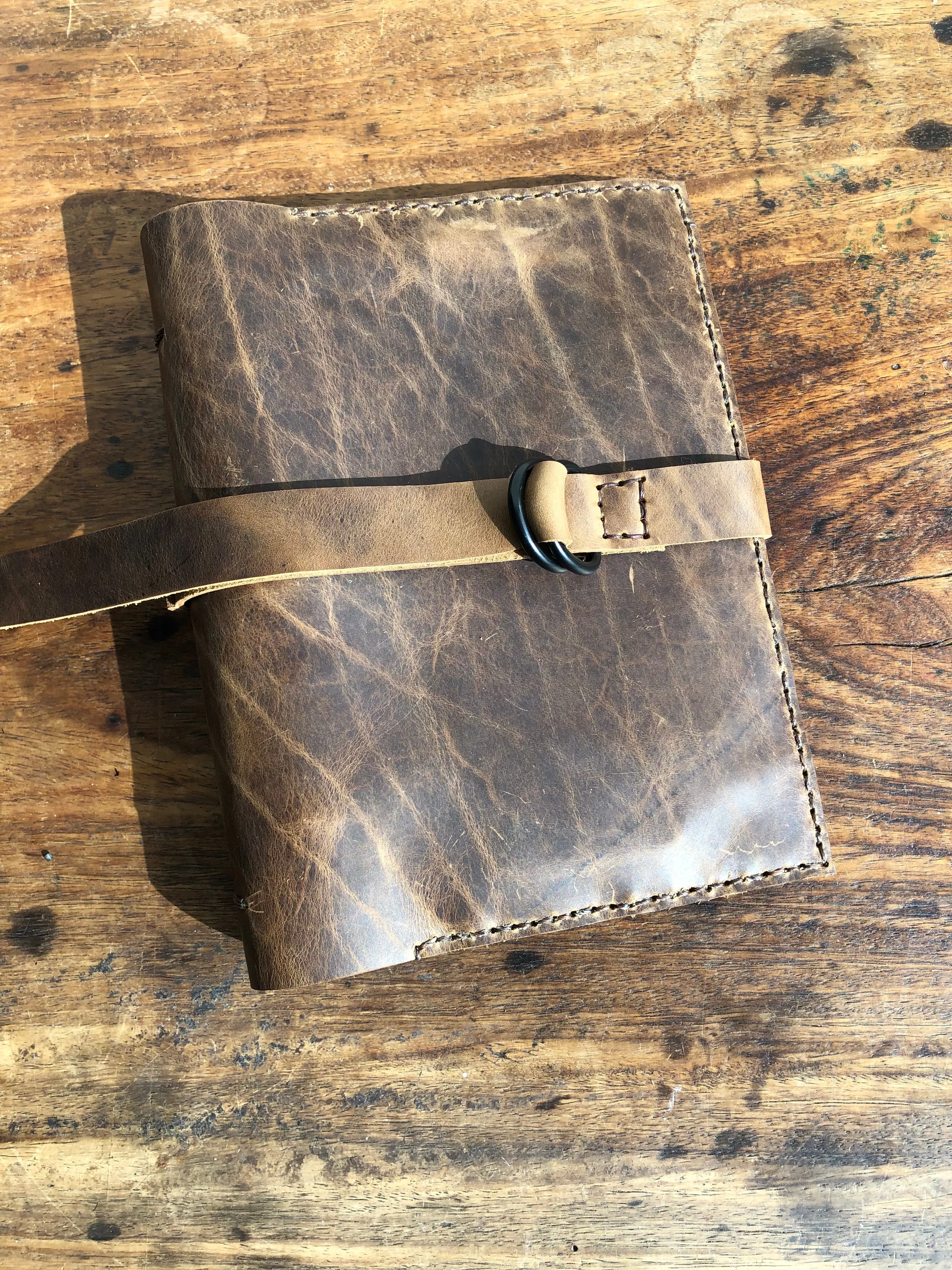 A5 planner, 3 ring binder, Leather a5 notebook, iPad mini pocket organizer