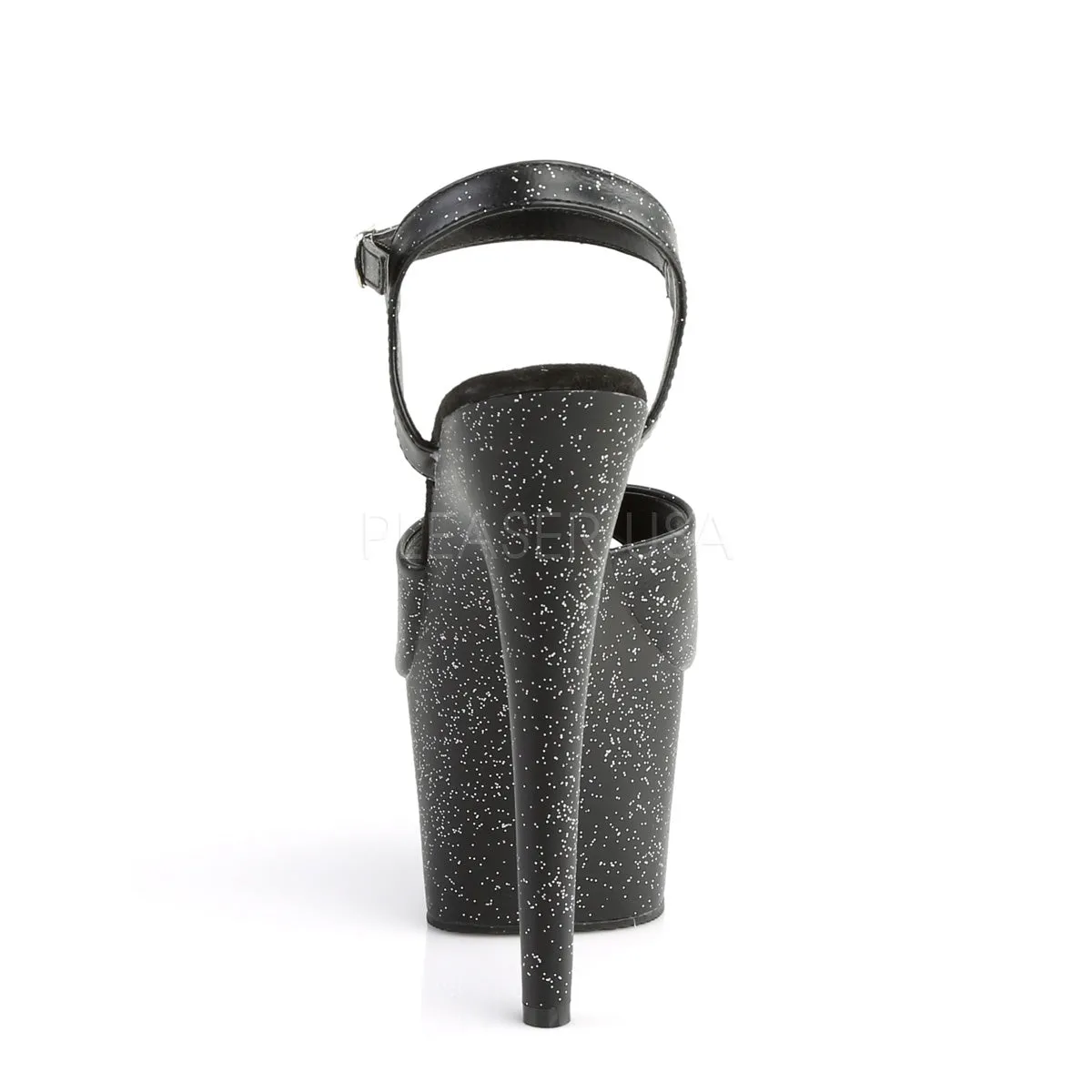 ADORE-709MMG  Black Faux Leather/Black Matte
