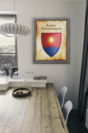 Almor Protectorate Heraldry of Greyhawk Anna Meyer Cartography Canvas Art Print