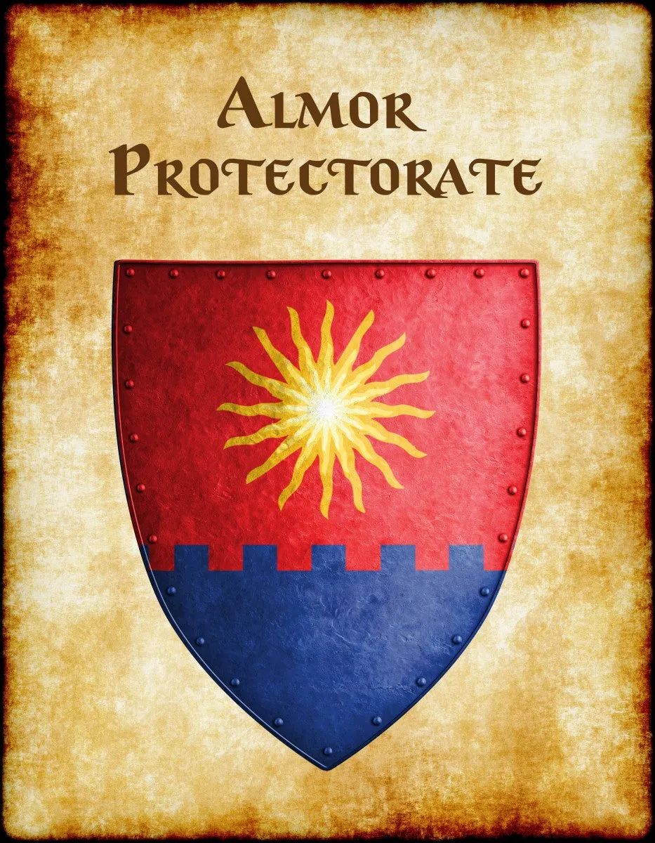 Almor Protectorate Heraldry of Greyhawk Anna Meyer Cartography Canvas Art Print