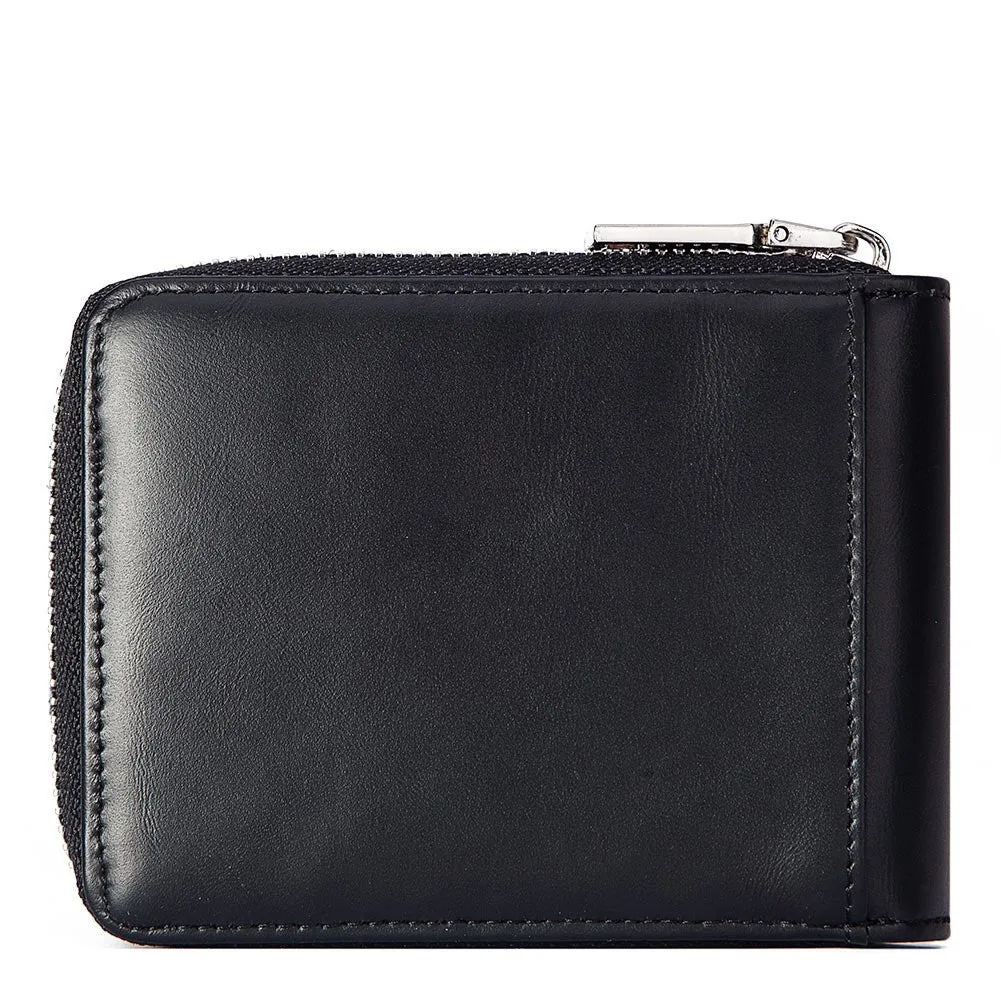 Anti-theft Brush Men's Leather Short Wallet