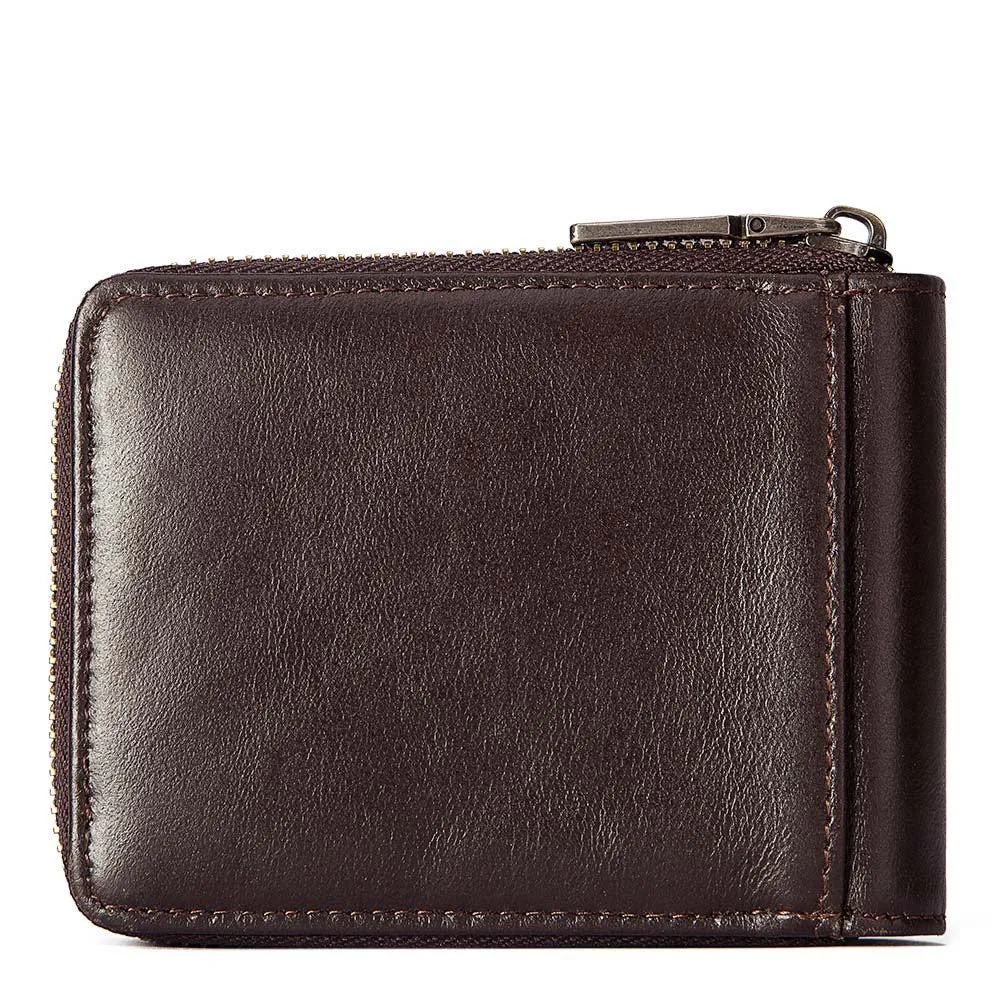 Anti-theft Brush Men's Leather Short Wallet