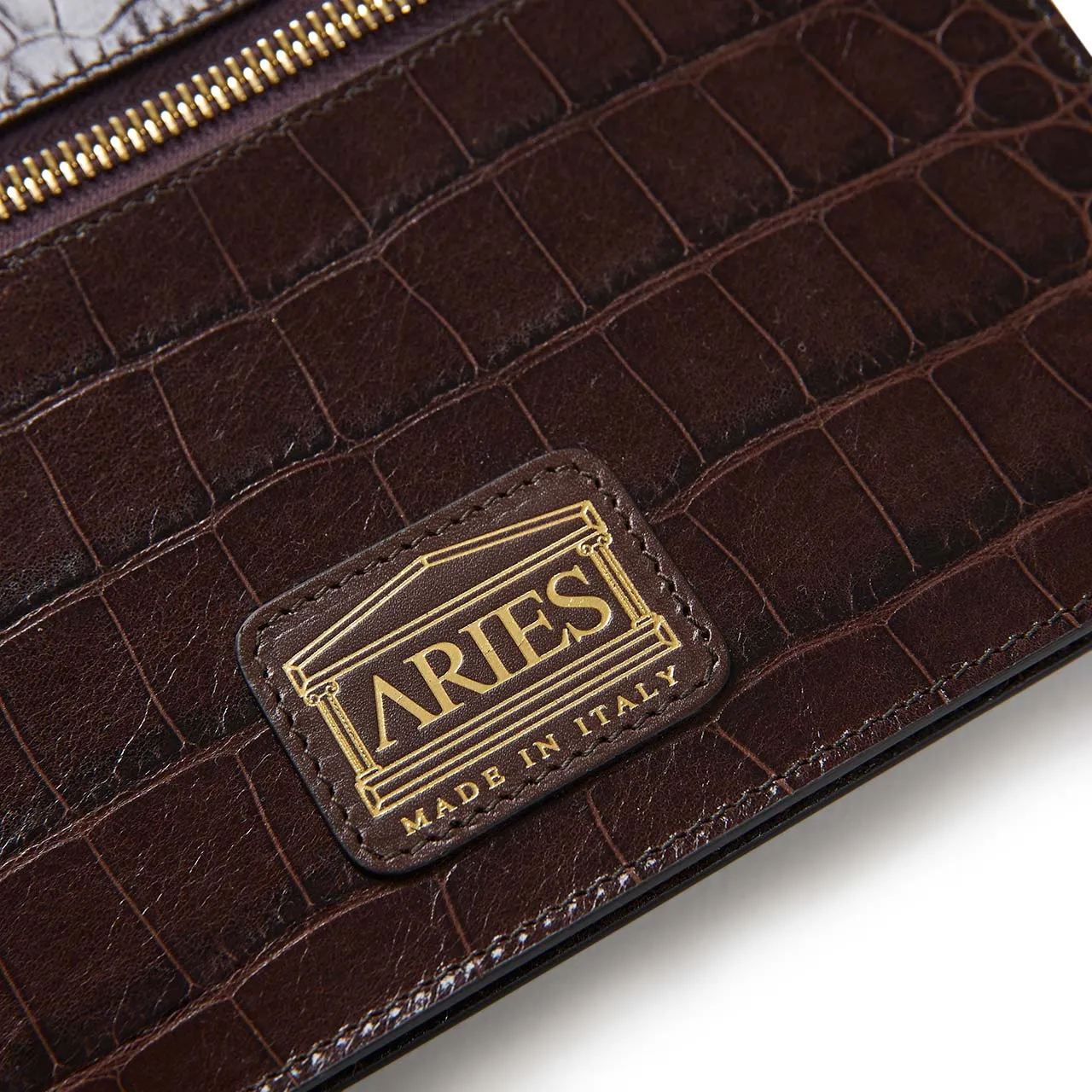 aries bobby bag (crocodile brown)
