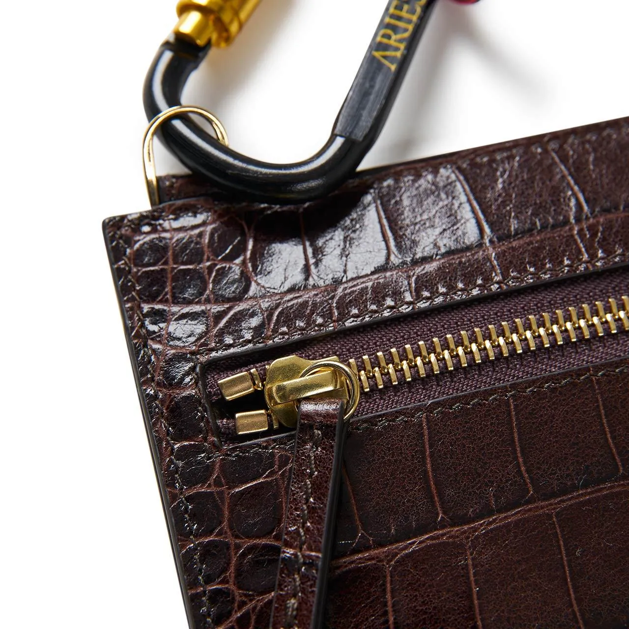 aries bobby bag (crocodile brown)