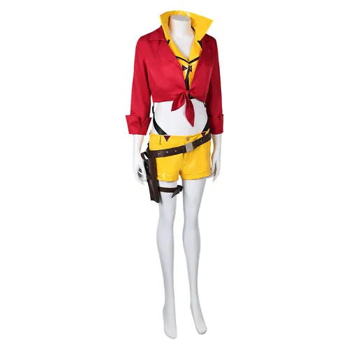 Ashe Red Cowboy Cosplay Costume