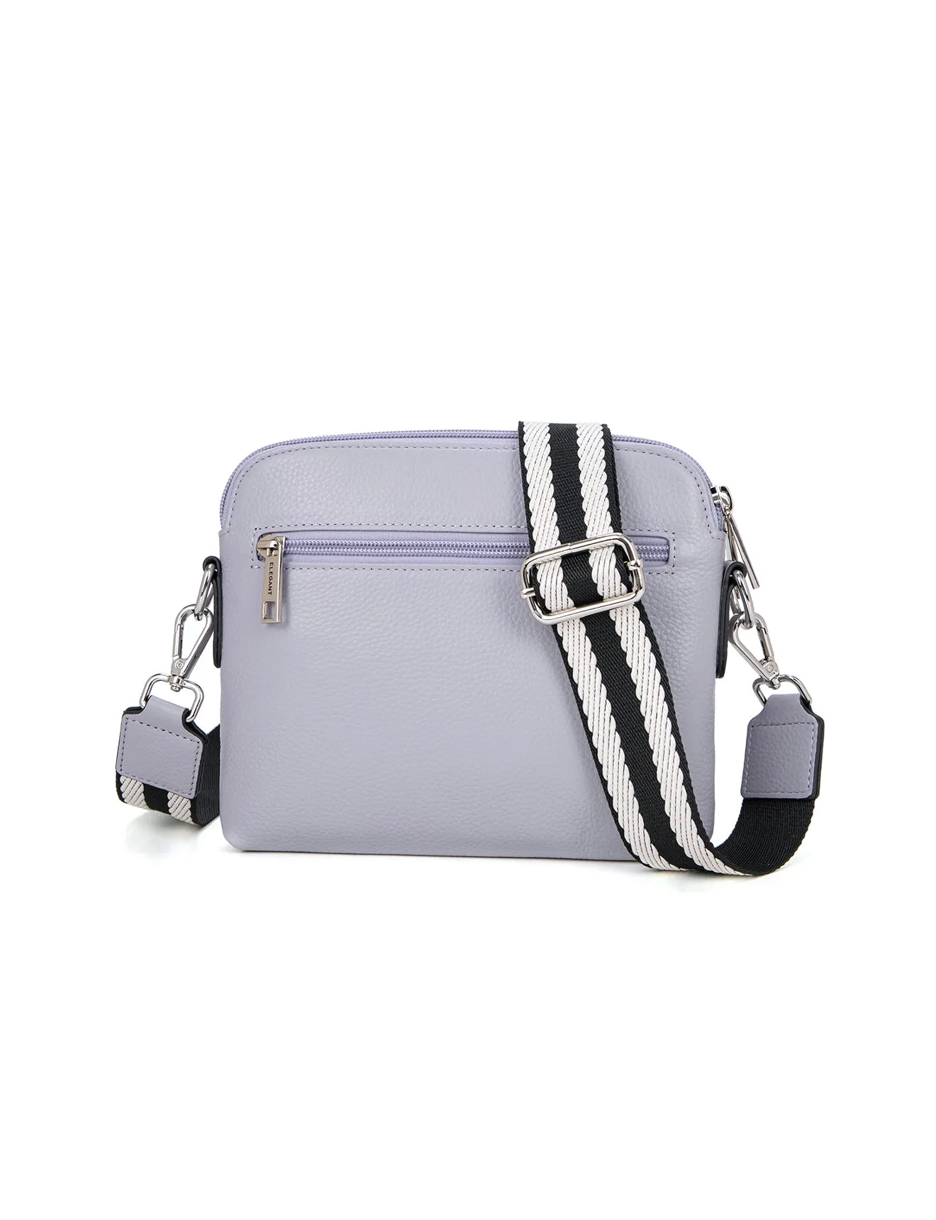 ASHLEY LEATHER BAG WEBBING STRAP- E1-0838-CORNFLOWER