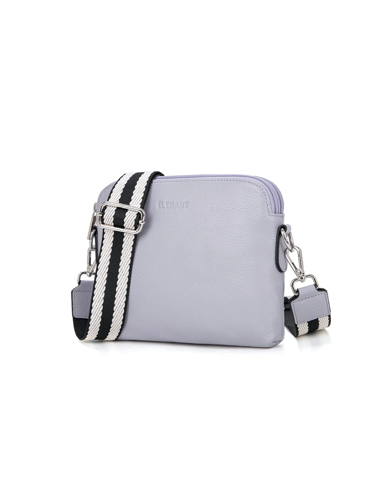 ASHLEY LEATHER BAG WEBBING STRAP- E1-0838-CORNFLOWER