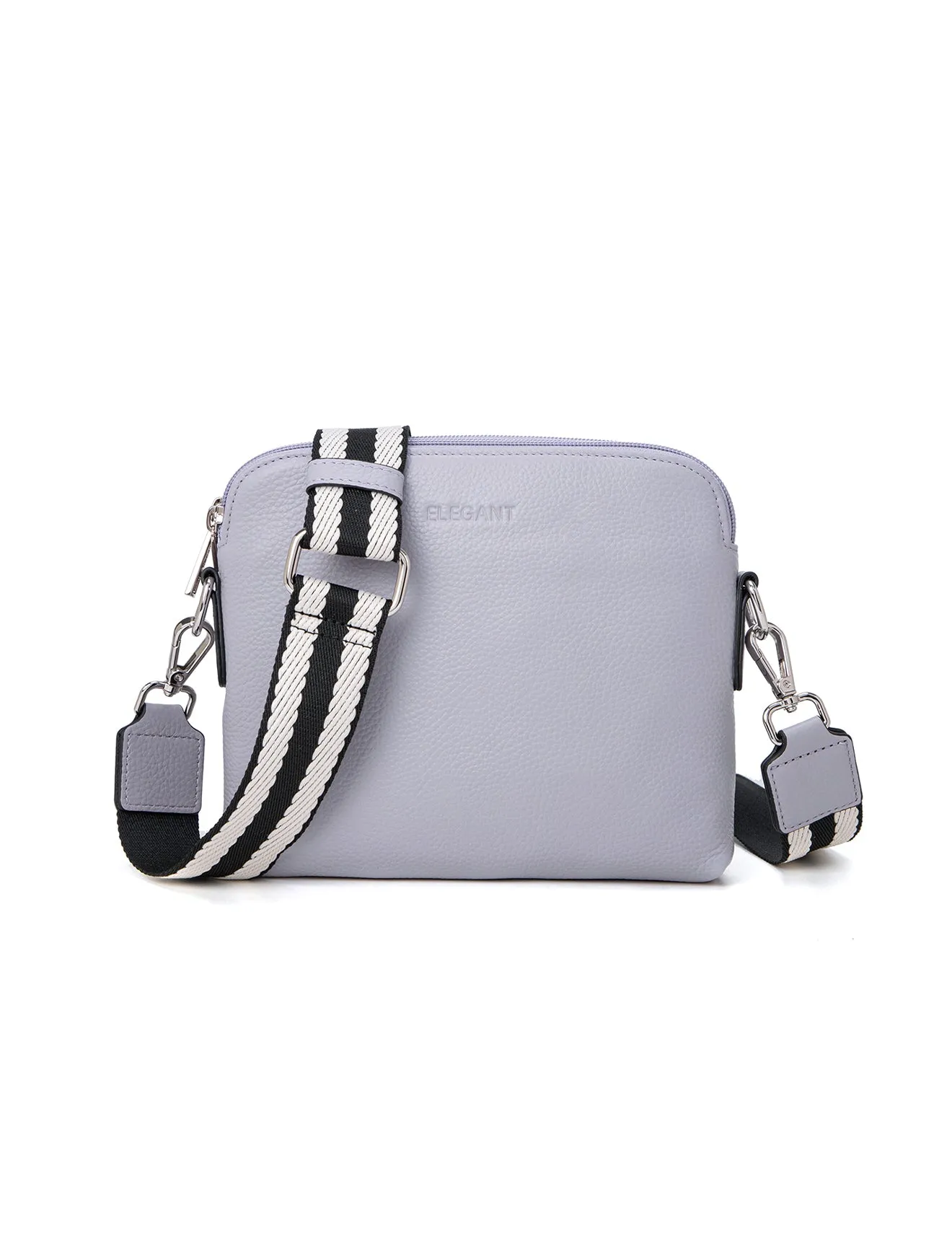 ASHLEY LEATHER BAG WEBBING STRAP- E1-0838-CORNFLOWER