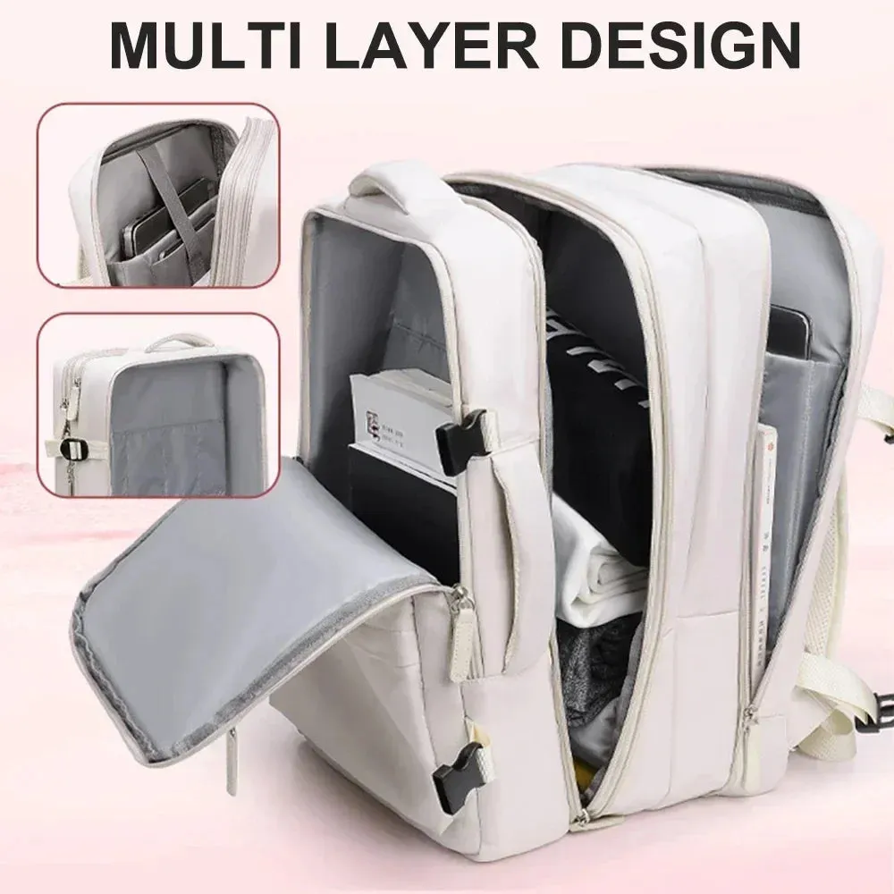 Backpack 45x35x20 Cabin Luggage Backpack for Airplane Large Capacity Travel Backpack Women Carry On Laptop Bags