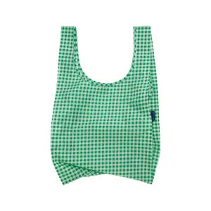 Baggu Standard Shopper Bag, Green Gingham