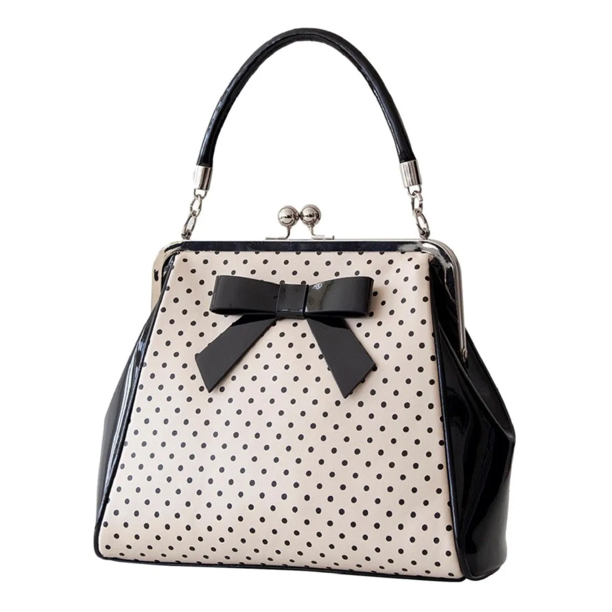 Banned Retro Polka Starr Retro Style 50's Handbag