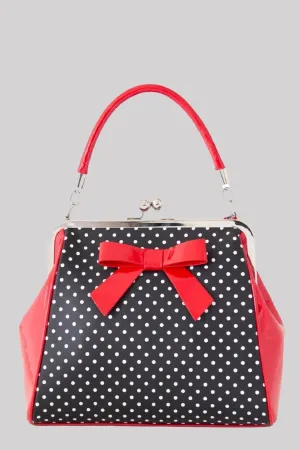 Banned Retro Polka Starr Retro Style 50's Handbag