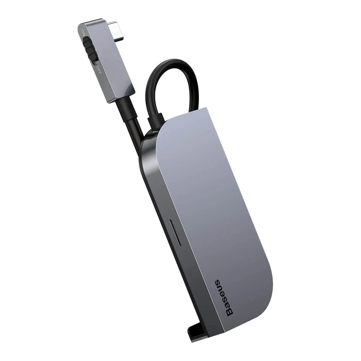 Baseus - Bend Angle No.7 Multifunction Type-C Hub Convertor -Dark grey