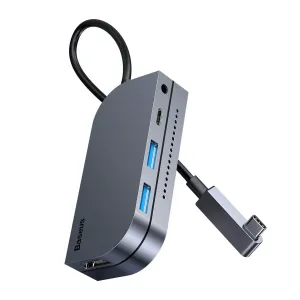 Baseus - Bend Angle No.7 Multifunction Type-C Hub Convertor -Dark grey