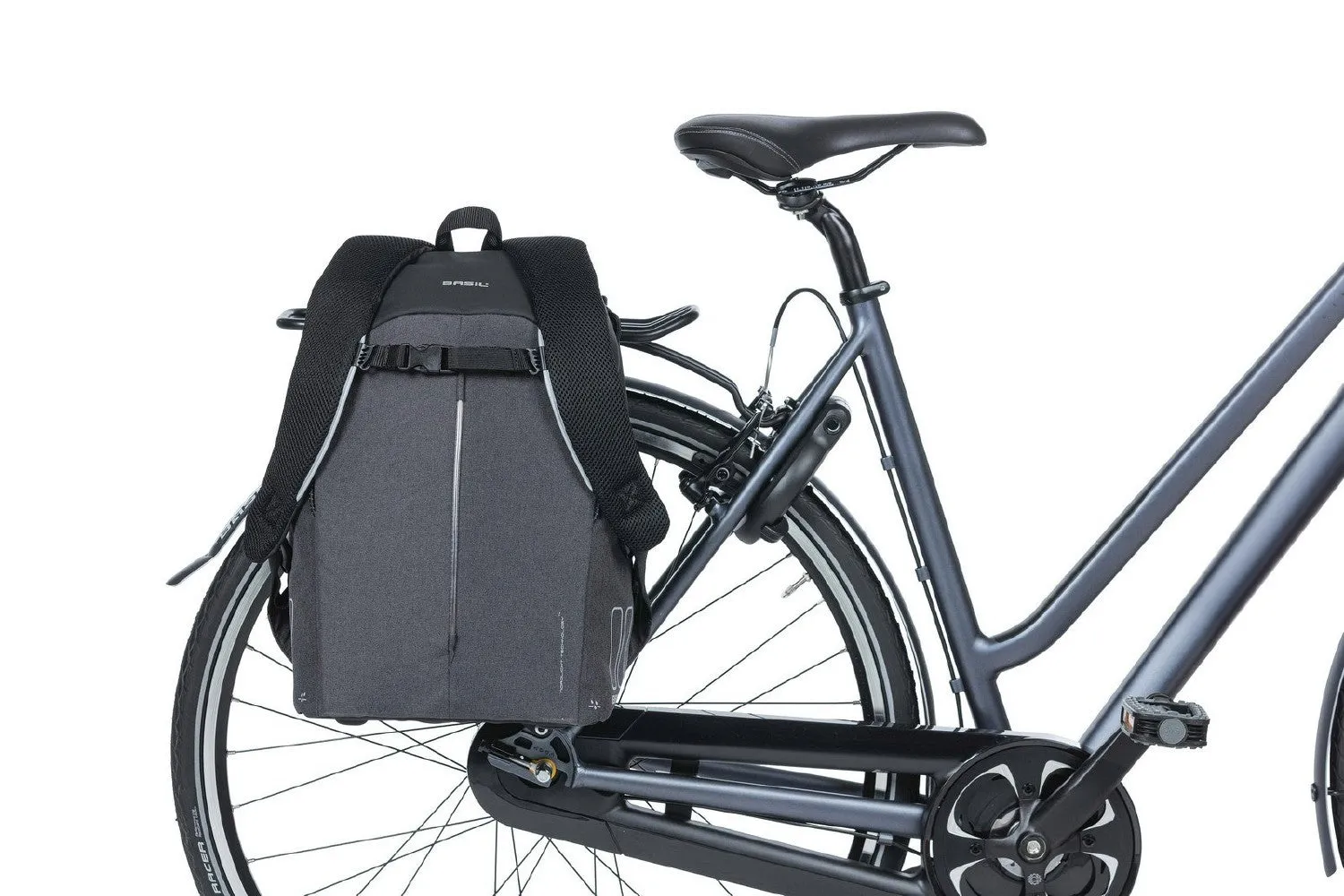 Basil B-Safe Commuter Backpack Graphite Black