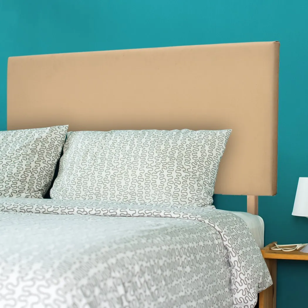Bed Frame Bed head PU Leather With Wooden Leg Single Size