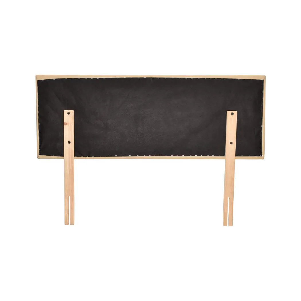 Bed Frame Bed head PU Leather With Wooden Leg Single Size