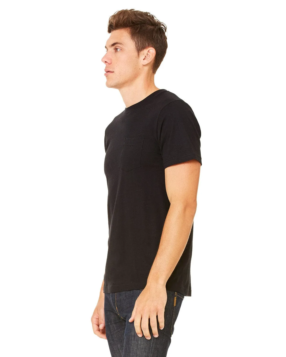Bella Canvas Jersey Pocket T-Shirt | Black