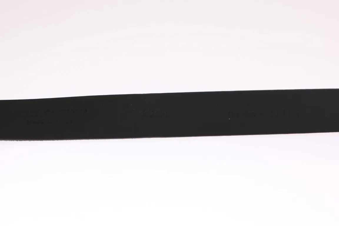 Black Pony Fur Leather Belt