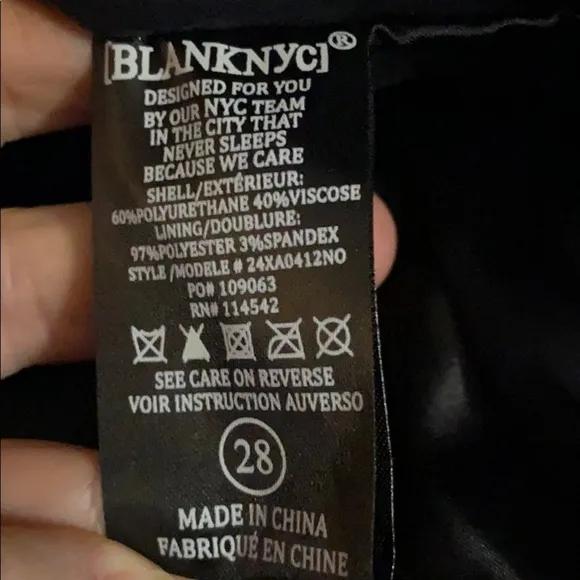 Blank NYC It Takes Two Faux Leather Skirt 28