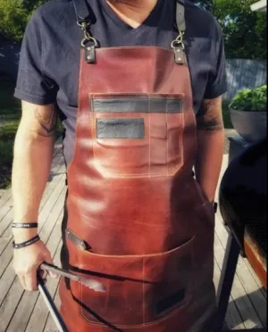 Blue Crown Tools Premium Leather Apron