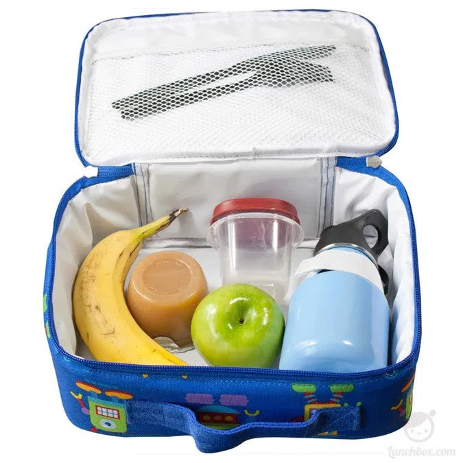Blue Robots Lunchbox