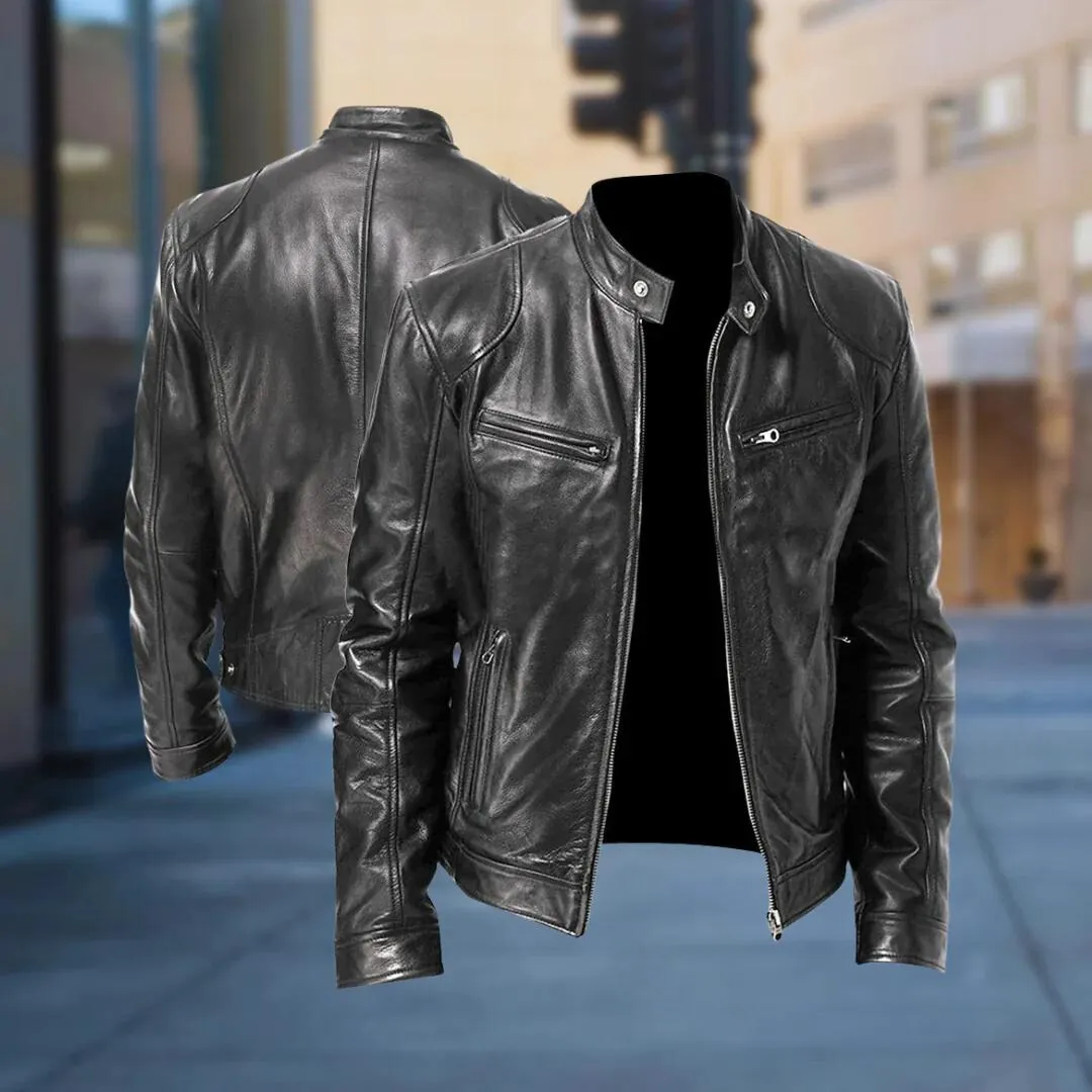 Bold Rebellious Leather Jacket