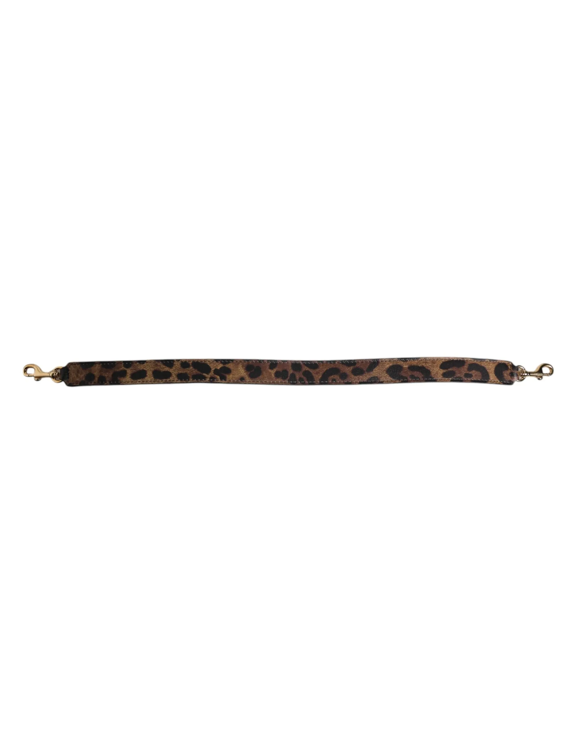 Brown Leopard Calf Leather Bag Shoulder Strap