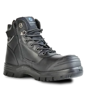 BT ATLAS SAFETY BOOT, STEEL TOE & MIDSOLE, ZIP SIDE,