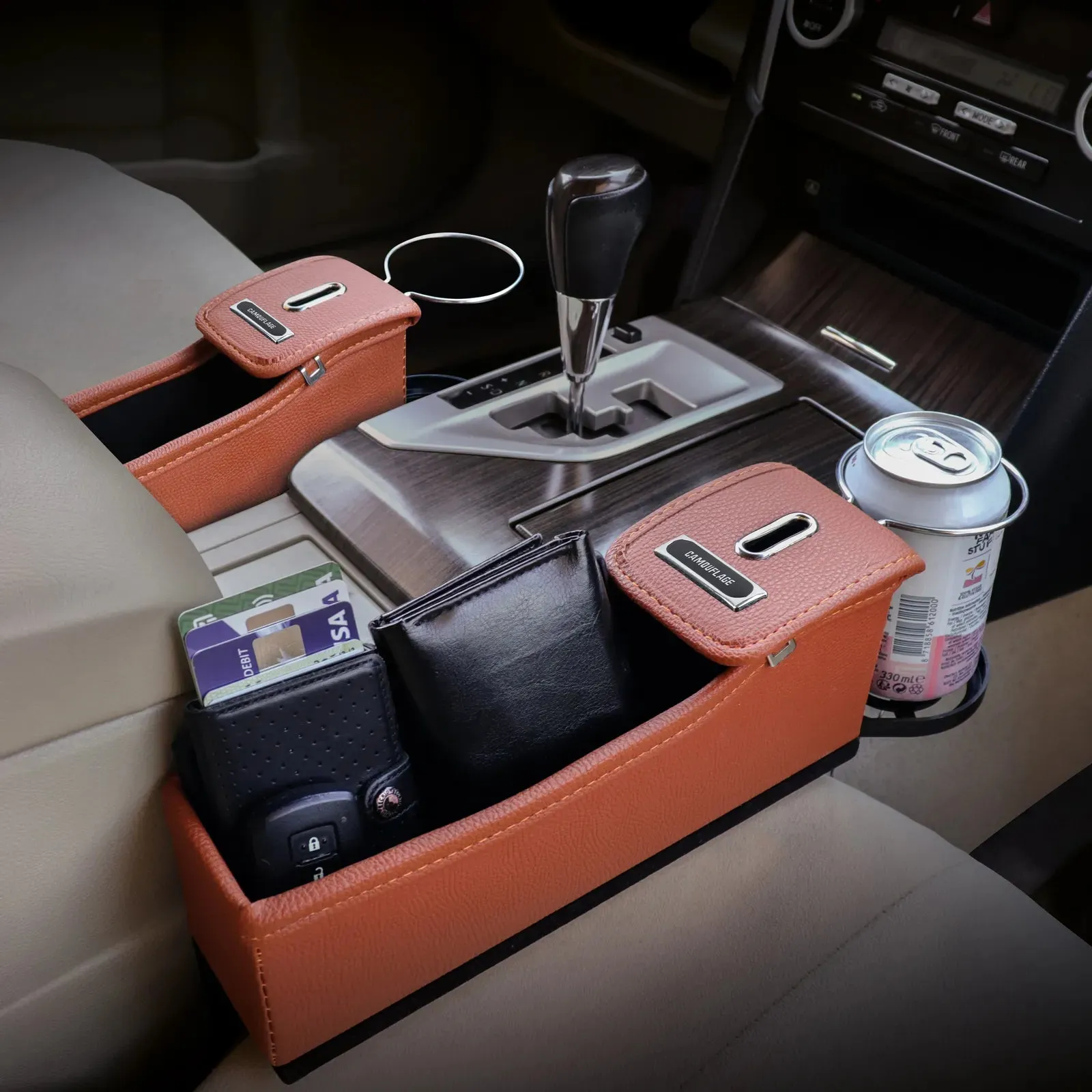 Camouflage Car Seat Storage Tan