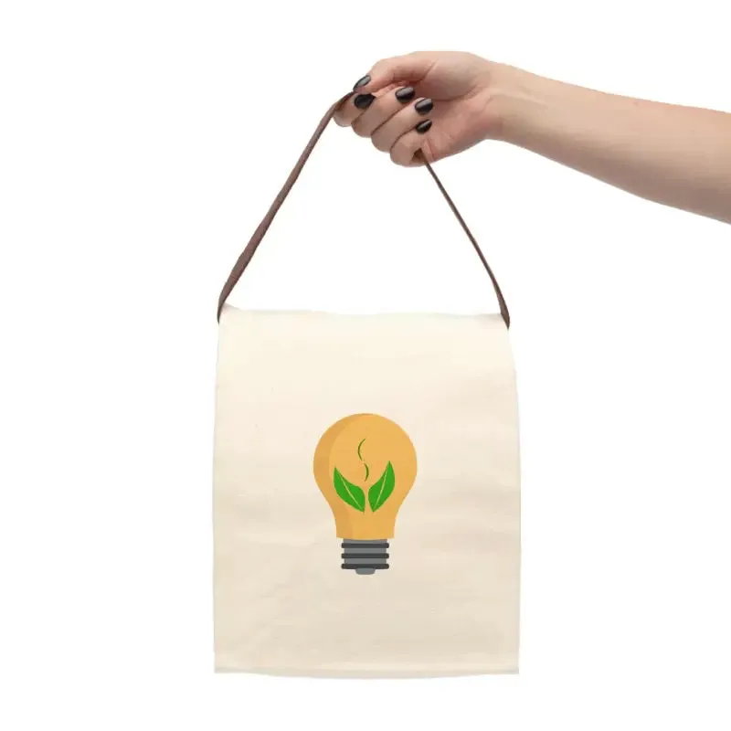Canvas Lunch Bag Idea Bulb Boosts Lunchtime Style