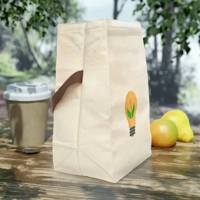 Canvas Lunch Bag Idea Bulb Boosts Lunchtime Style