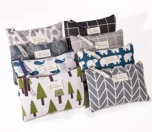 Canvas Makeup Large Capacity Convenient Simple Cosmetic Bags