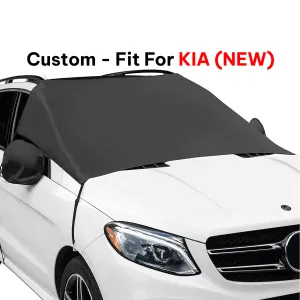 Car Windshield Snow Cover, Custom-Fit For Car, Large Windshield Cover for Ice and Snow Frost with Removable Mirror Cover Protector, Wiper Front Window Protects Windproof UV Sunshade Cover WAUE235