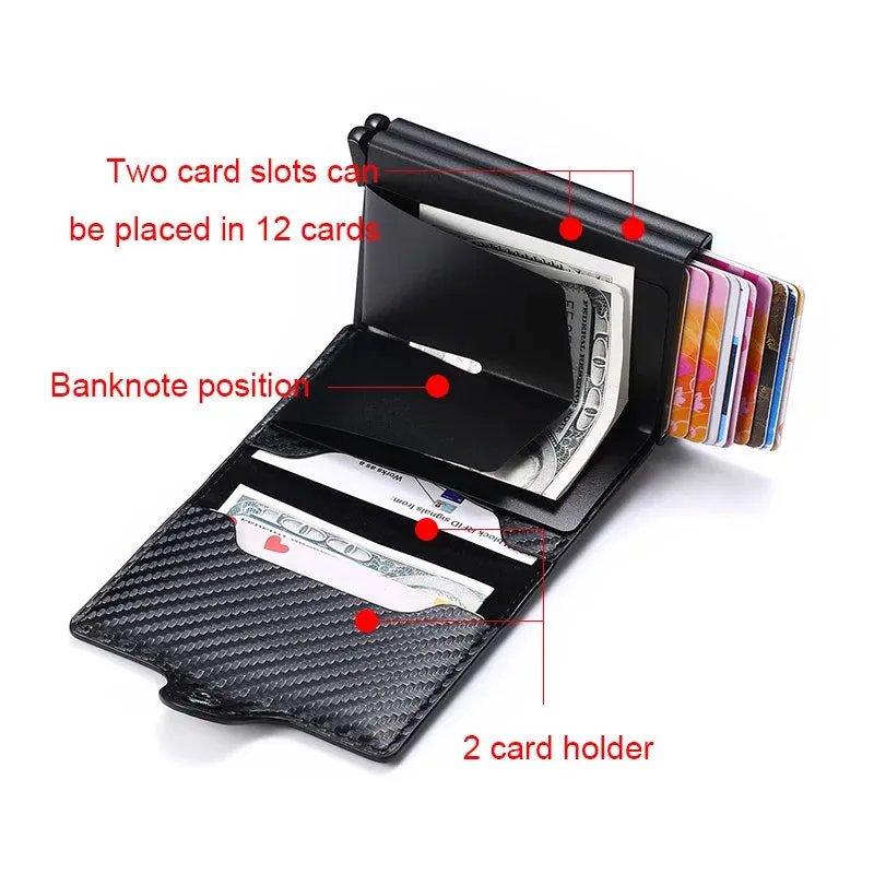 Carbon Fiber Leather Wallet