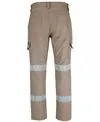 CARGO WORK PANTS, REFLECTIVE TAPE, STRETCH CANVAS COTTON