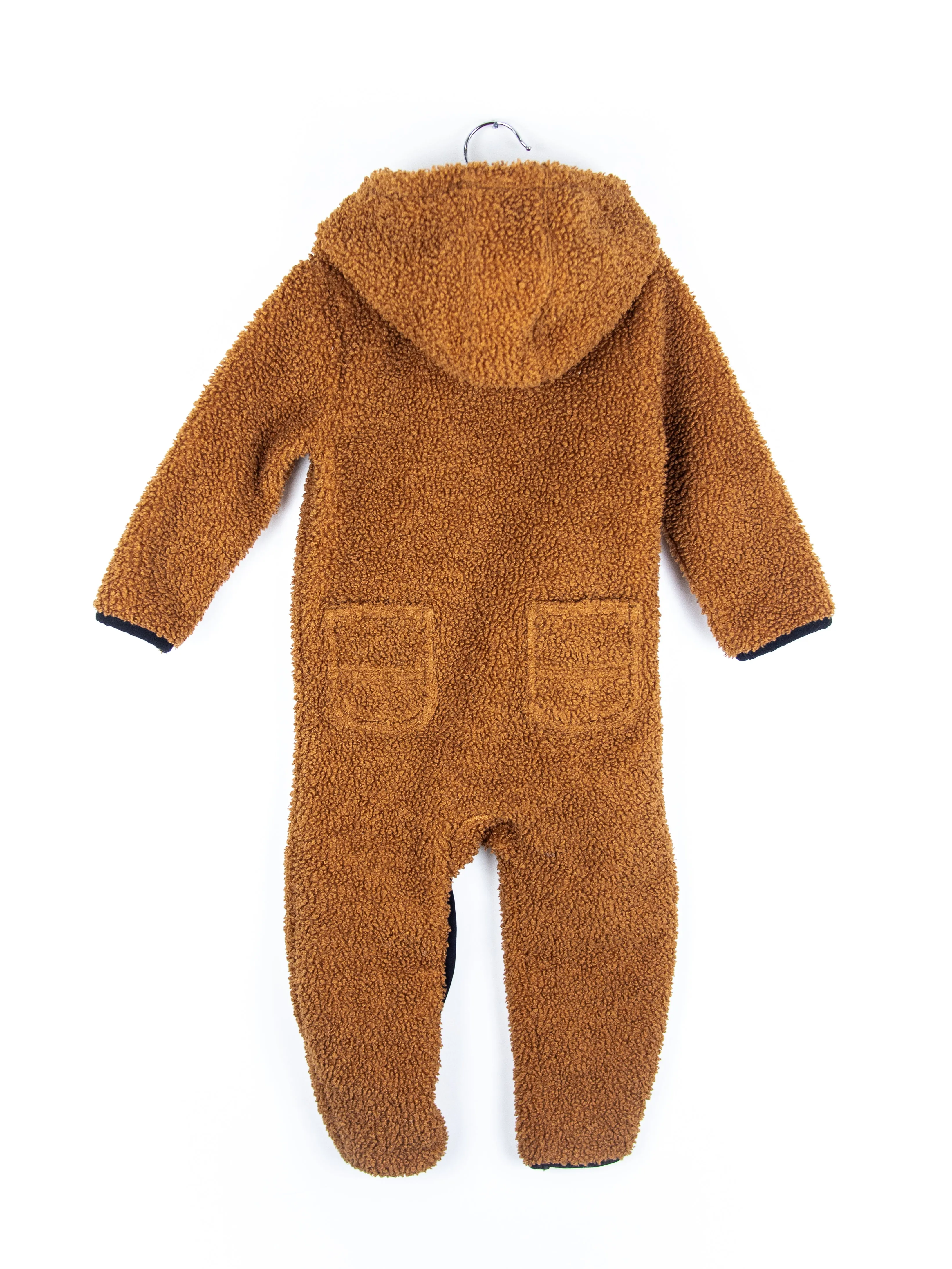 Carhartt Brown Teddy Fleece Snowsuit - Age 18-24 months