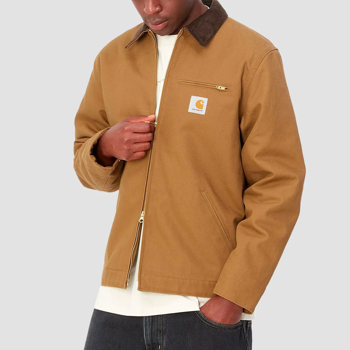 Carhartt WIP Detroit Jacket Hamilton Brown/Tobacco Rinsed